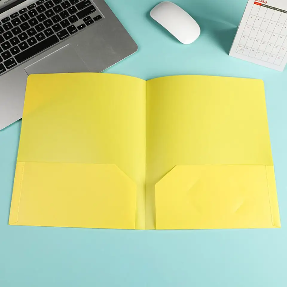 Pastas Plástico Taja Com Bolsos - 12 Unidades Cores Vibrantes | Organização Escritório