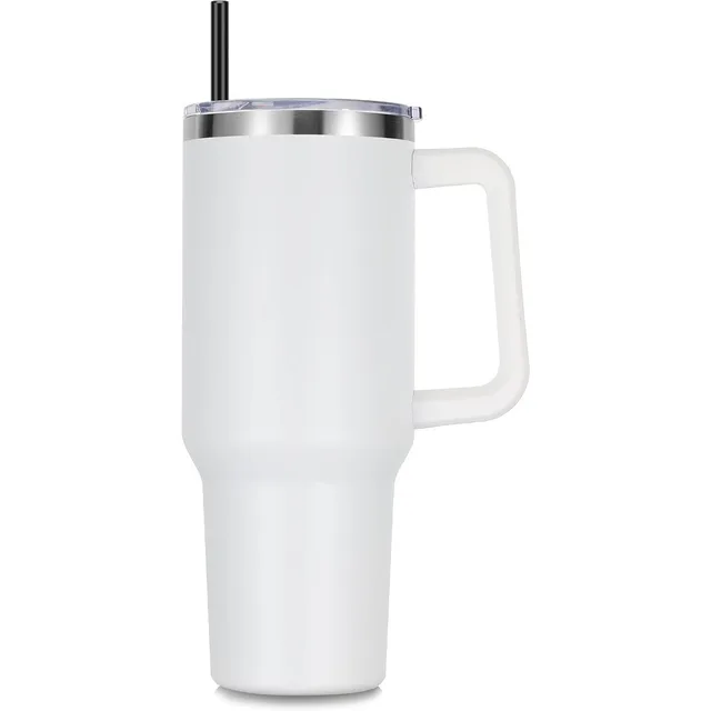 1200ML Metal Vacuum Insulated Cup Stainless Steel Portable Water Cup Refrigerated Vacuum Insulated Straw Leak-proof Lid 1200ML Metal Vacuum Insulated Cup Stainless Steel Portable Water Cup Refrigerated Vacuum Insulated Straw Leak-proof Lid