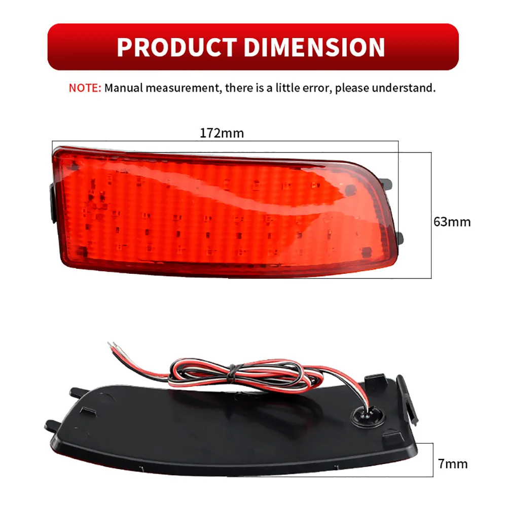 LED-Heckstoßstangenleuchten für Mercedes-Benz Sprinter W906 2006 2007 2008 2009–2016, hintere Schwanz-Bremsleuchte, Reflektor, Autozubehör – Detail 3