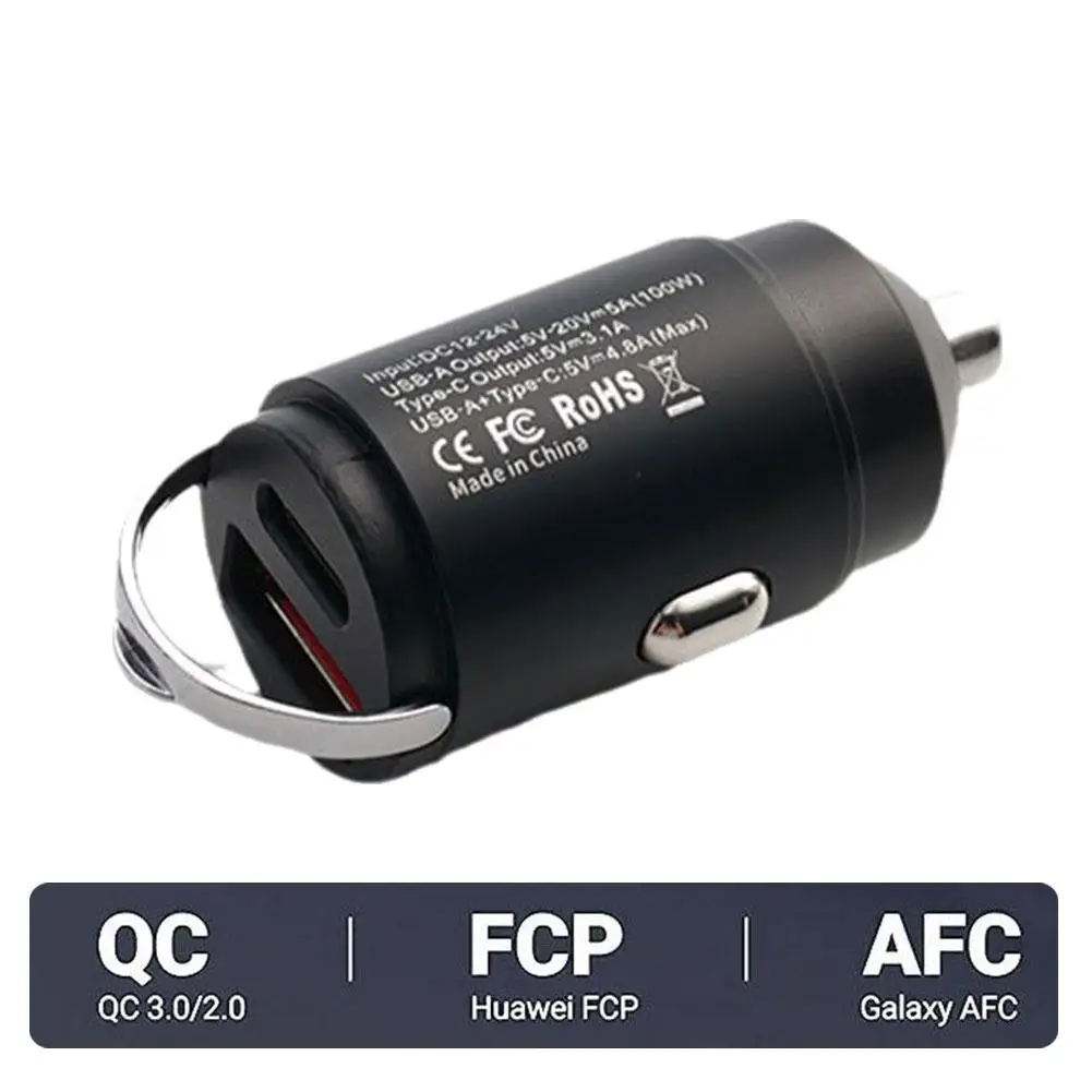 100W QC3.0 PD  ,  , 2 Ʈ, 12-24V     USBC ,    F8I7 , 5A