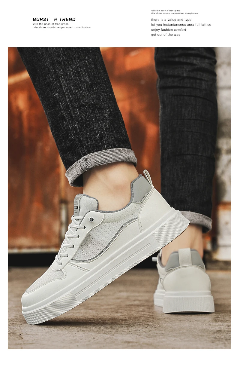 Scarpe da skate estive da uomo in mesh traspirante_voghion.com