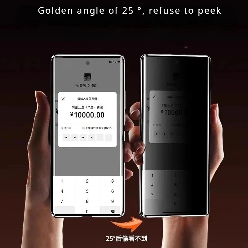Enhanced Privacy Protection Metal Phone Case with Double-Sided Tempered Glass