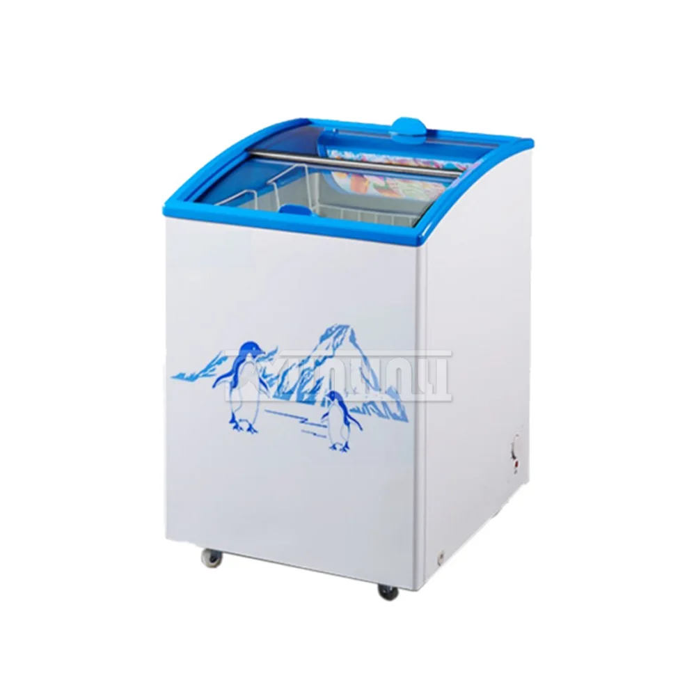 Kitchen Refrigerator Freezer Commercial Refrigerator Cabinet Freezer Household Small Ice Cream Cabinet Derin Dondurucu