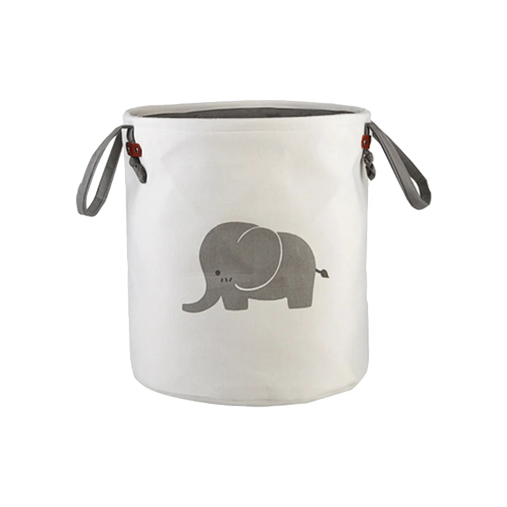 סל כביסה לבגדים מלוכלכים מעובה קנבס תינוק צעצוע תיבת אחסון תיבת בד עמידה במים תיק כביסה מתקפל