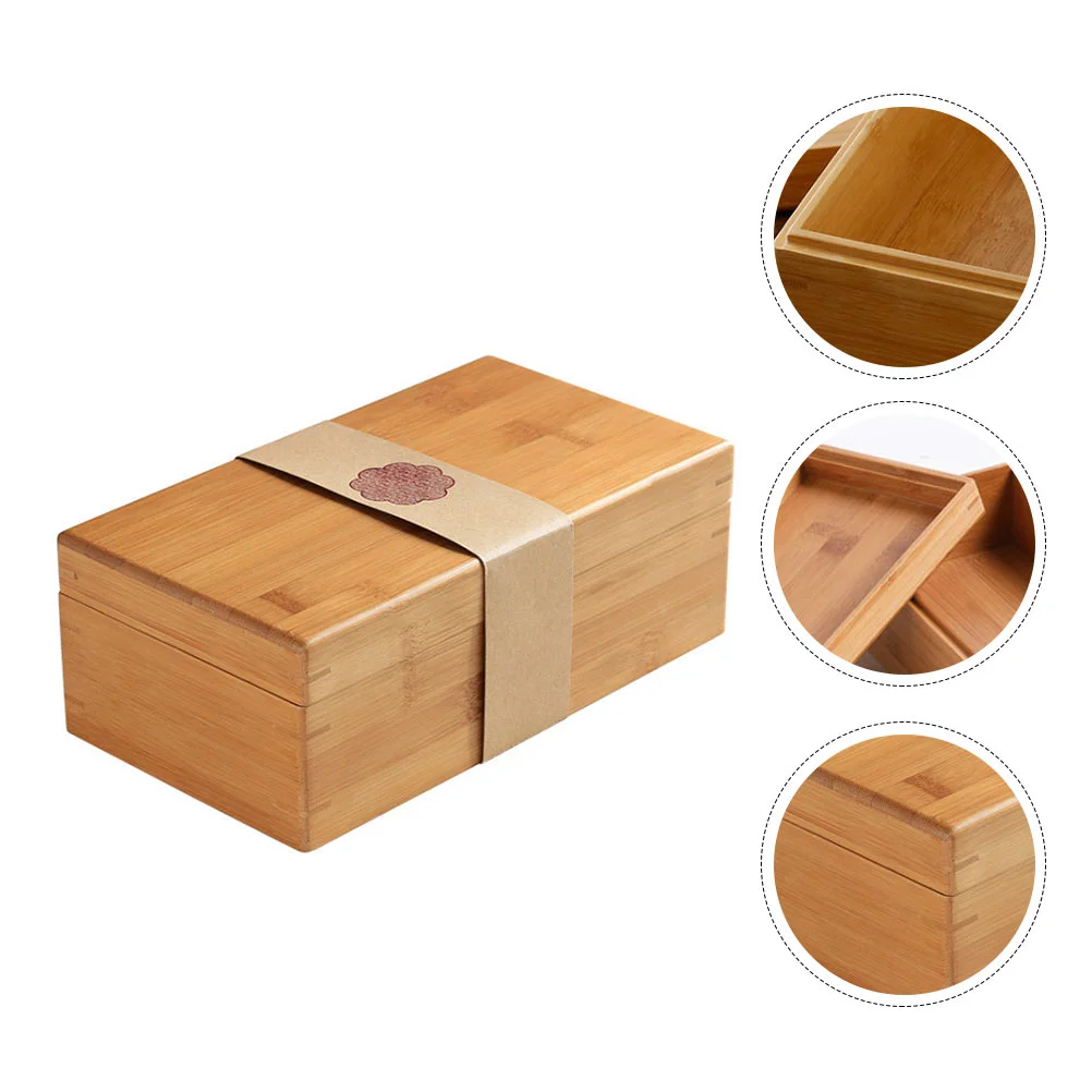 BambooPresentBoxTeaContainerHighendWoodenTealeafStorageBox