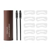 Complete professional Eyebrow Powder Stamp Shaping Kit makeup brushes eyebrow paint eyebrow pencil Eye Brows Stencil 5