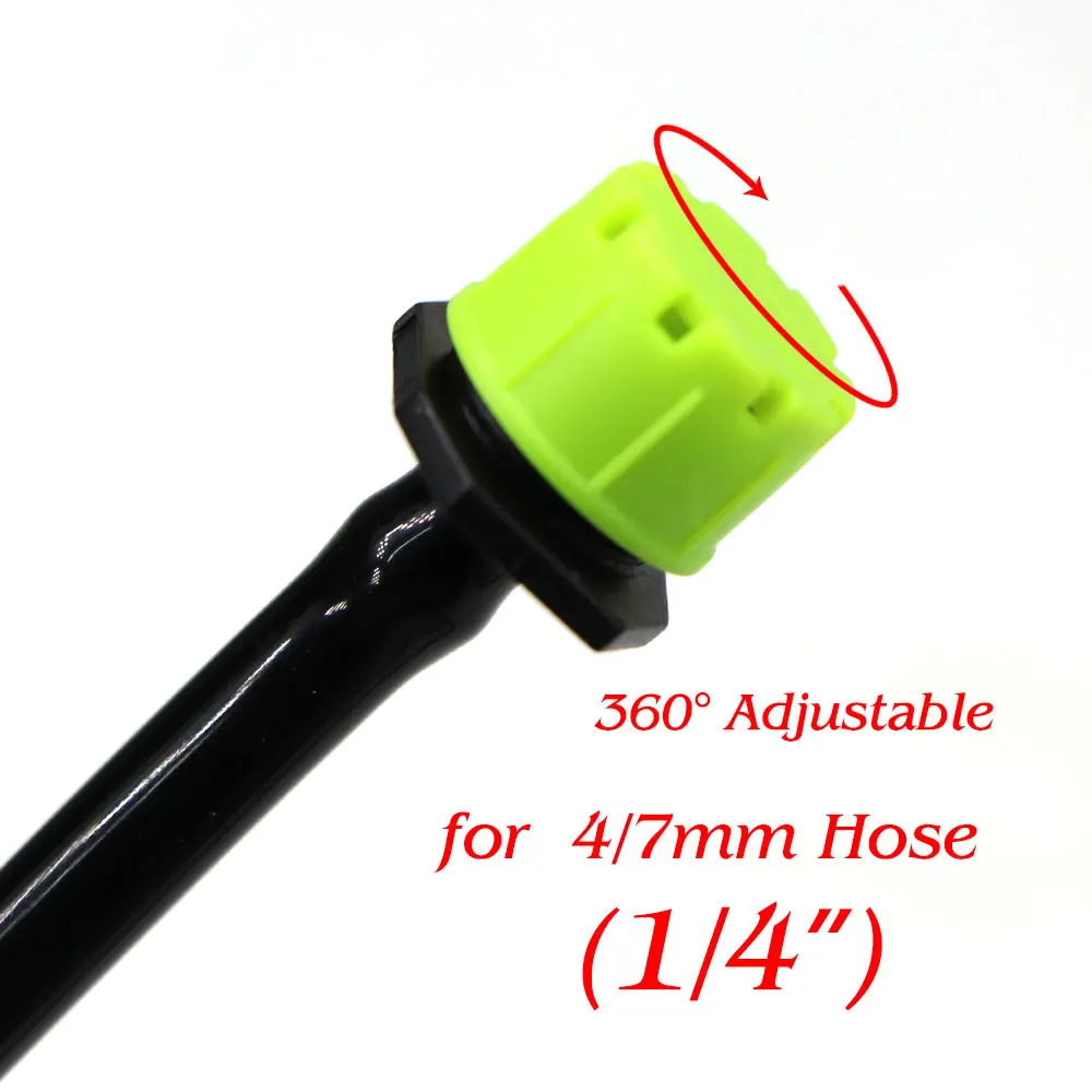 Plants Irrigation Kits Plant Waterer Drip Irrigation Spike Drip Irrigation Drip Irrigation Sprinklers Garden Dripper 50PCS Green 8-Hole Adjustable Dripper Sprinklers 1/4'' Barb Emitter Micro Drip Irrigation Nozzle for Garden Hose Watering System