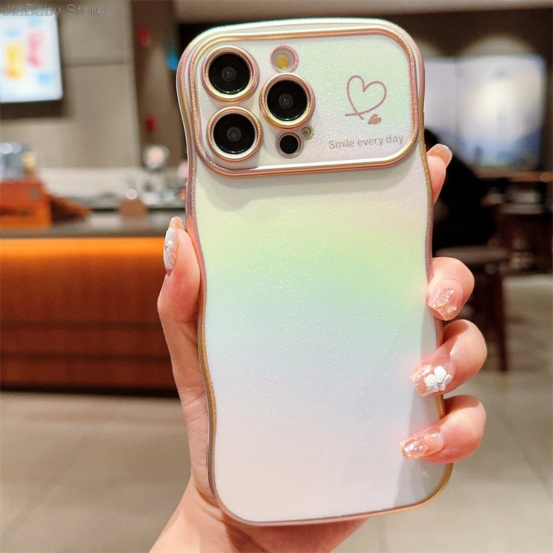 Coque de protection pour appareil photo en forme de cœur avec liquide pailleté de luxe pour iPhone 11 12 13 14 15 16 Plus Pro Max_voghion.com