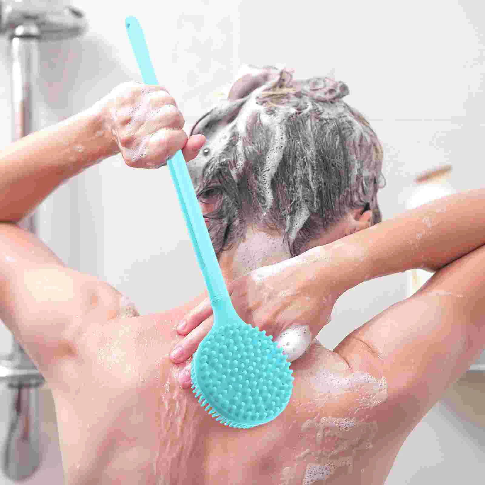 

Bath Brush Bathing Accessories Double-sided Cleaning Tool Silica Gel Shower