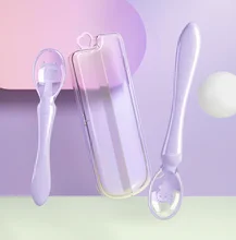 

2Pcs Baby Feeding Spoon Cute Feeding Tableware Silicone Soft Spoon Candy Color Non-Slip Baby Trainning Spoon Food Grade Silicone