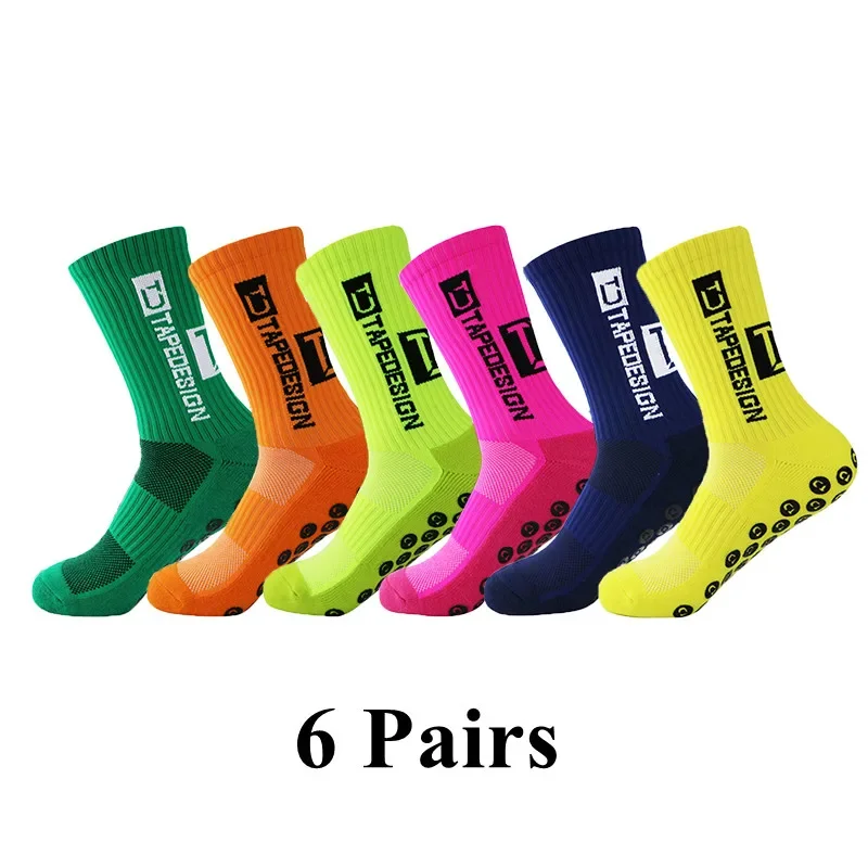 6 Pairs Anti-Slip Sport Socks 5