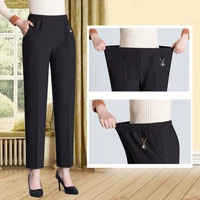 plus Size  Women Trousers Elastic Waist Casual Pants Winter Velvet Warm Long Pants Middle Female Straight Pants Oversized 8XL - Image 5