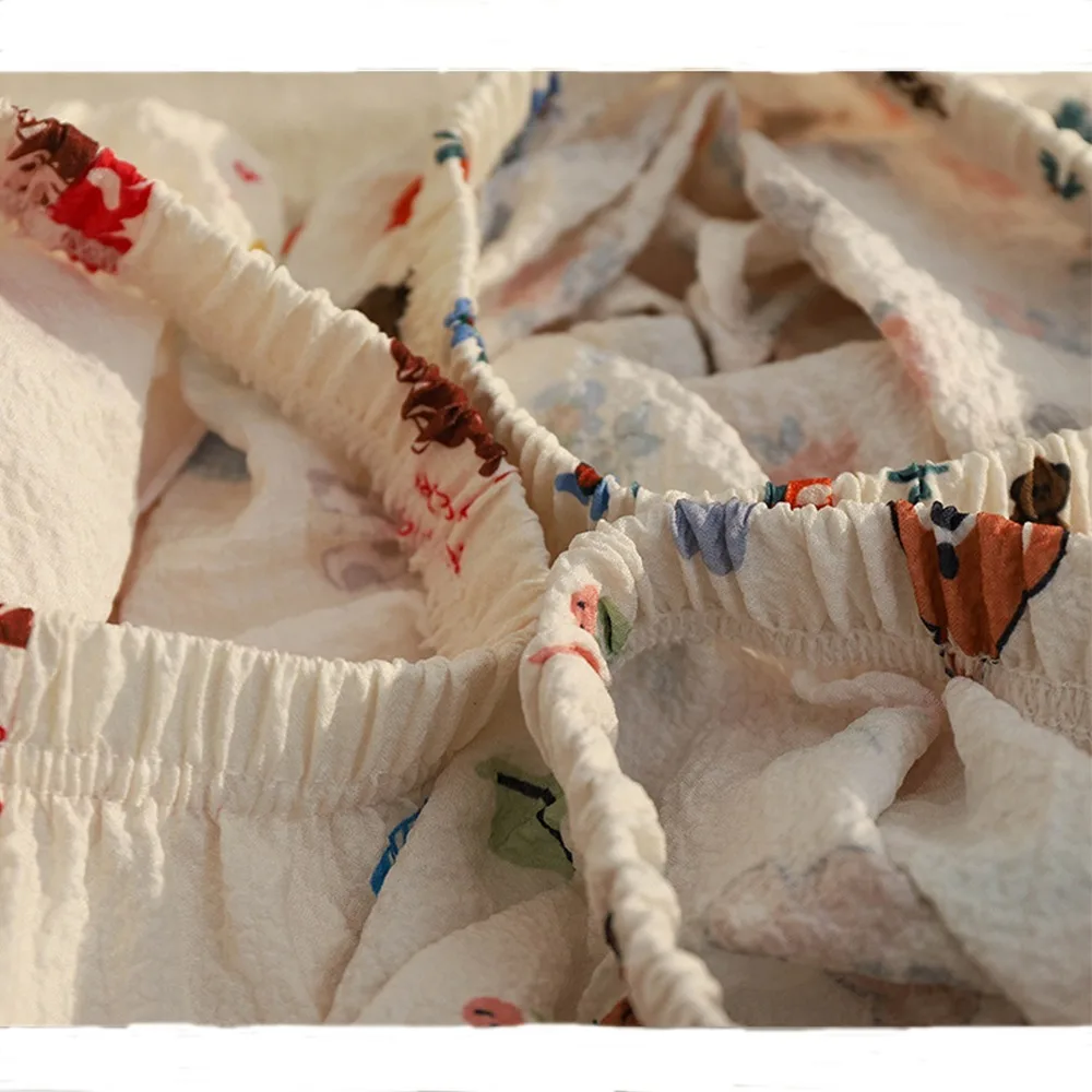 2025 جديد للأطفال سراويل طويلة غير رسمية الكرتون المطبوعة تنفس البعوض واقية السراويل الصيف طفل موضة رقيقة السراويل الطويلة