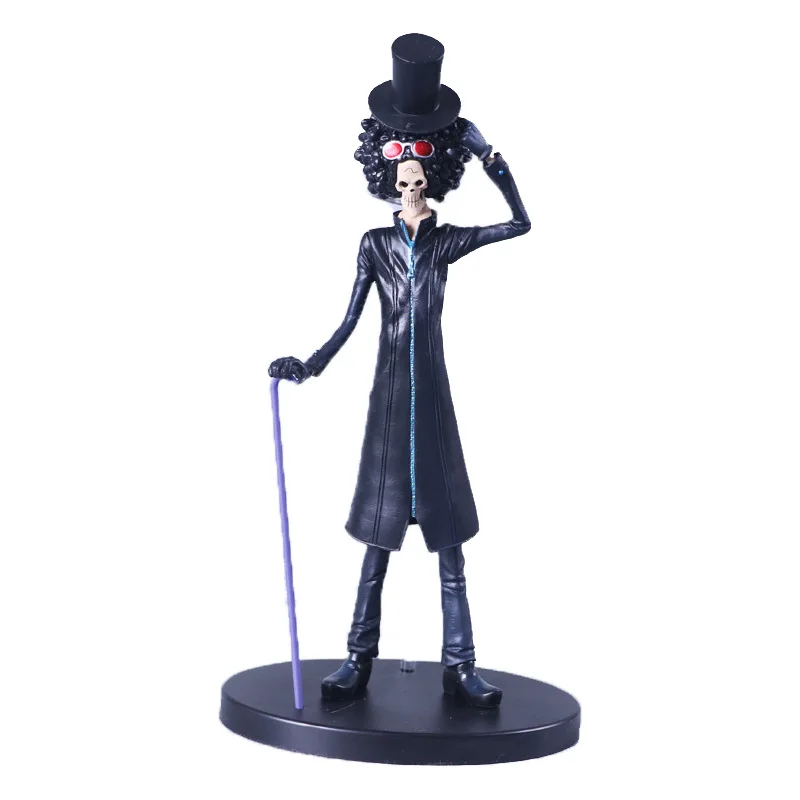 Аниме One Piece Brook Burukku черный костюм Ver. ПВХ Фигурка Статуя Коллекционная модель детские игрушки кукла 23 см (art.: 3920bda545317) - 3920bda545317