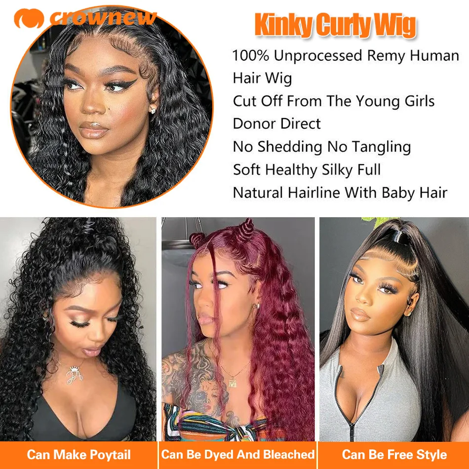 Curly Lace Front Human Hair Wig 13X4 13x6 Hd Lace Front Human Hair Wig Preplucked 200% Human Hair Lace Frontal Wig Cheap Wigs 5
