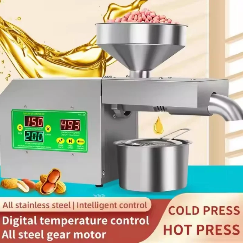 R-SS-3S High yield argan oil press machine home coconut oil extraction machine coconut sunflower oil processing plant 6