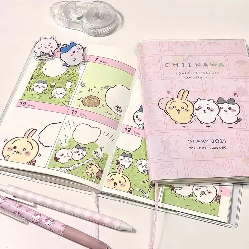 

Chiikawa дневник книжка кавайная Мини Милая посуда игрушки Аниме Usagi девушка ручная учетная запись креативная цветовая схема Блокнот подарок на день рождения
