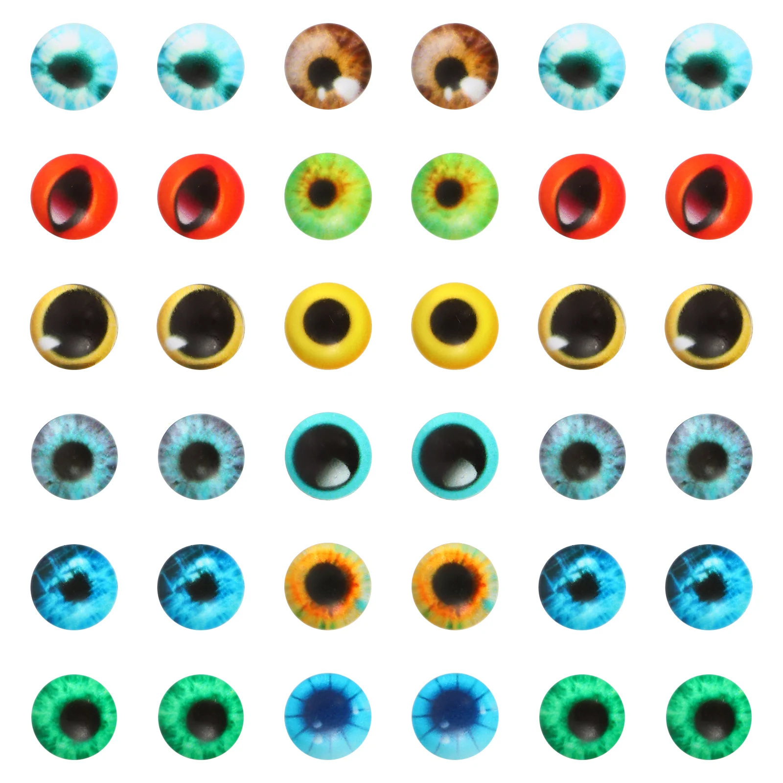 

100pcs DIY Accessories Safety Eyes Ornaments Eyes (Random Color)