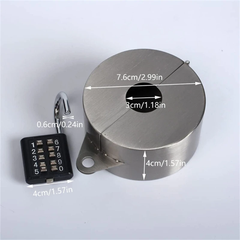 Gate Valves Locking Device with Lock Outdoor Faucet Lock Water Spigot Outside Faucet Child Prevent Water Theft