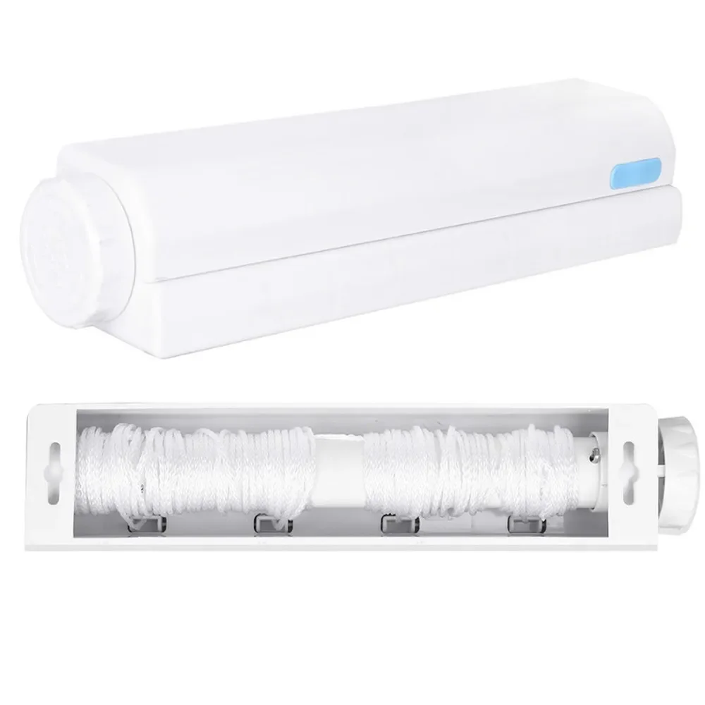 Spring automatic retractable four or five lines clothesline drying rack towel with hooks flexible laundry hanger 4