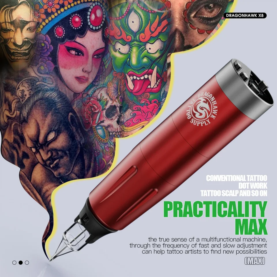 Dragonhawk ワイヤレスマシン Dragonhawk-ワイヤレスタトゥーマシン,永久タトゥーマシン,smp