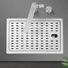 Mini Single Hidden Cover Sink Small Size Bar Counter Island Handmade 304 Stainless Steel Sinks 6