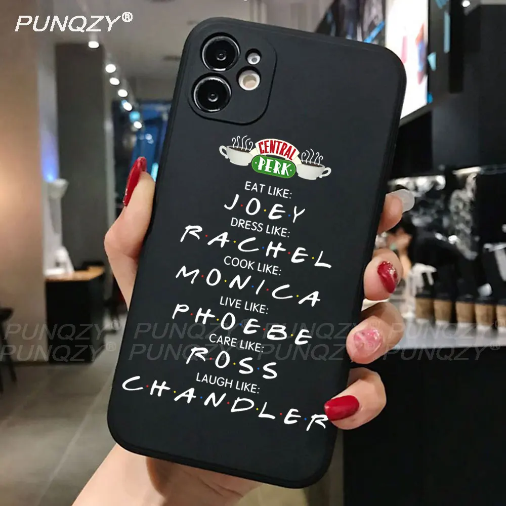 Punqzy Cartoon Funny Friends Tv Show Phone Case For Iphone 13 Pro Max 12 Pro 11 Pro Max 6 8 7 Plus X Xs Max Xr Soft Tpu Cover Phone Case Covers Aliexpress