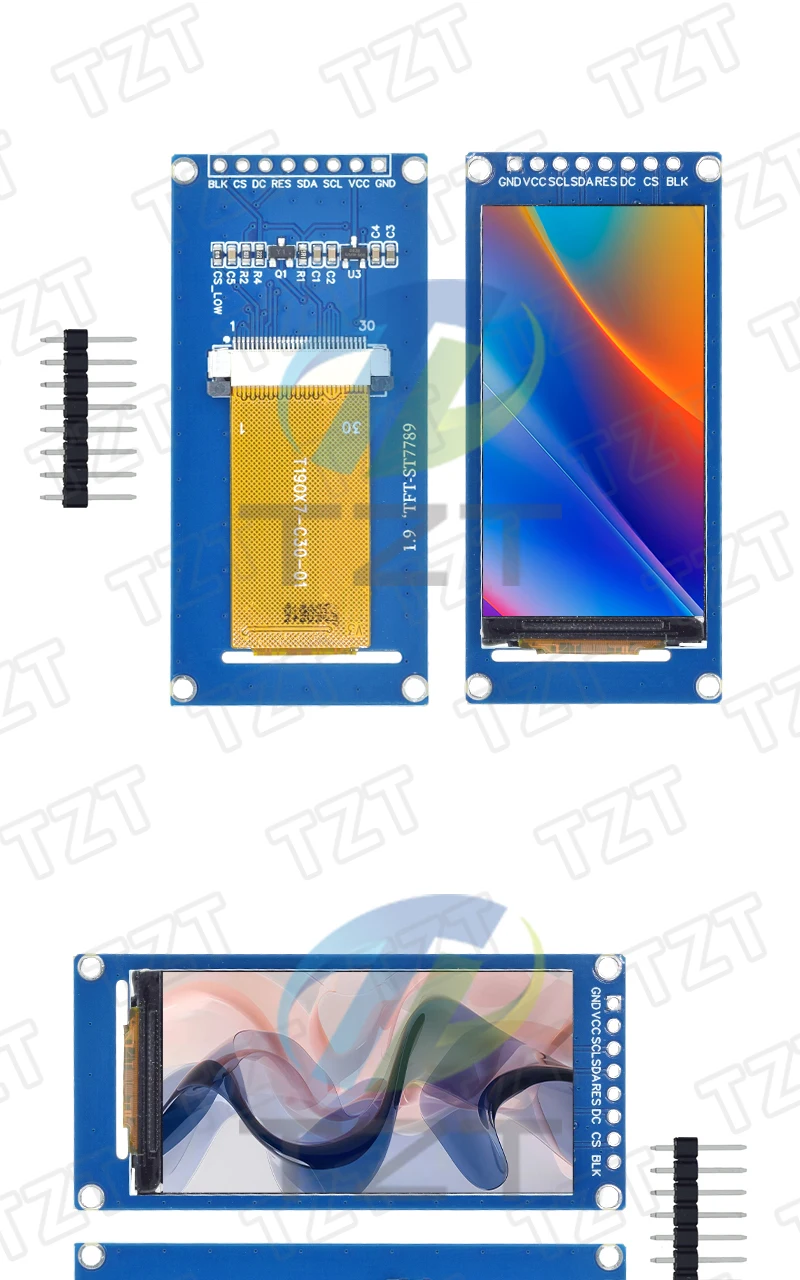 1/3PCS 1,9 Zoll IPS Voll Winkel TFT Display Bildschirm LCD Bildschirm Farbe Display Modul SPI Serielle Port high-definition 170x320 ST7789 – Detail 3