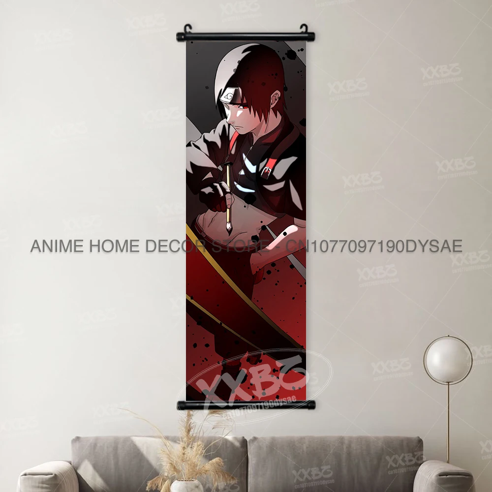 Anime Wall Art: Uchiha Itachi, Haruno Sakura, Shikamaru & Orochimaru Hanging Decor