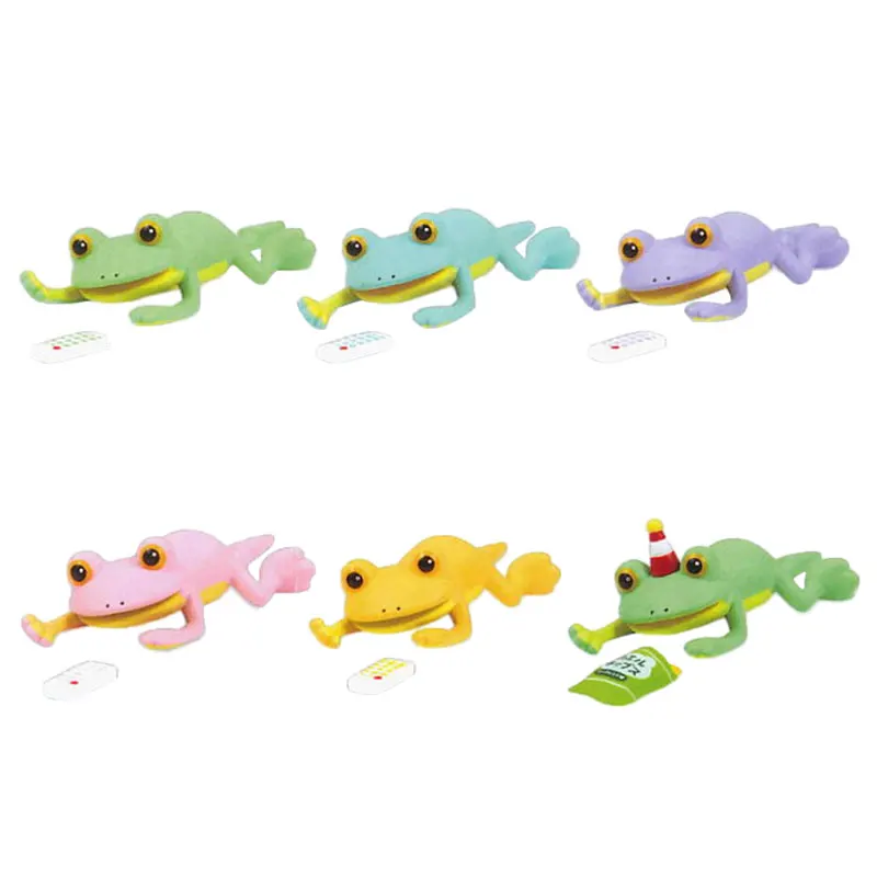 

Qualia Yell Gashapon Kawai Anime Listless Frog Remote Control Figure Cute Gachapon Capsule Toys Miniature Items Gift