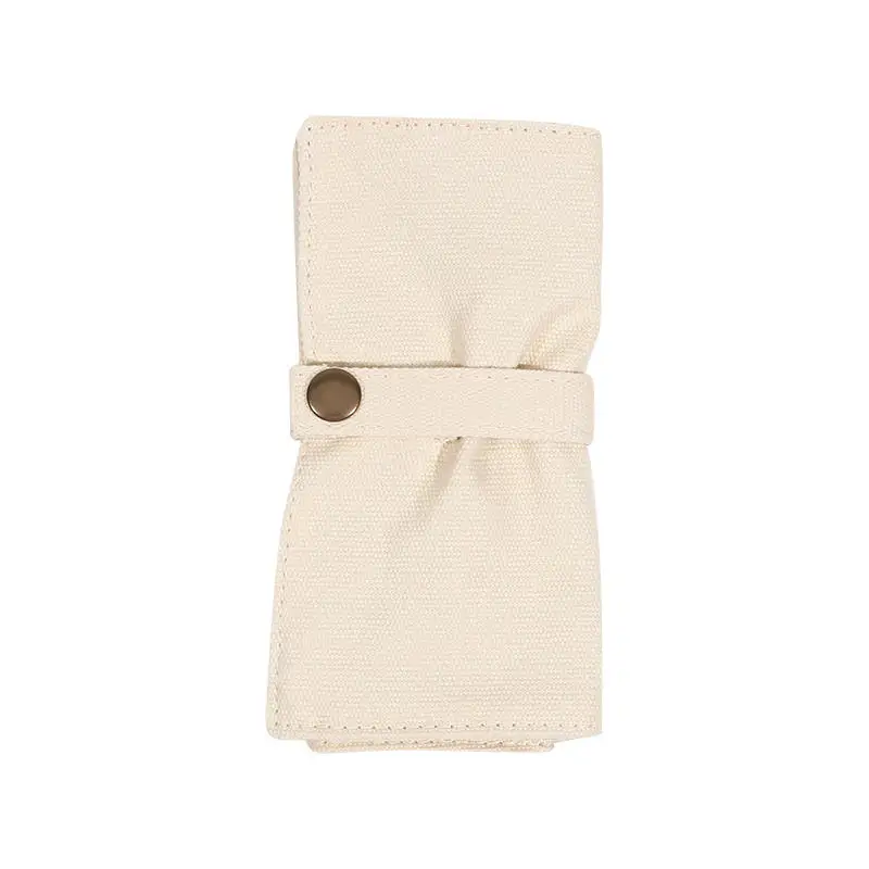 Premium Canvas Watch Band Roll Organizer with 5 Individual Slots, Portable Travel Stora... - SKU WBRO1546 - UGI Packaging