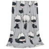 Gojo Sensei Anime Manga Blanket Fleece Autumn/Winter Jujutsu Kaisen Multi-function Super Warm Throw Blankets for Bedding Outdoor 6