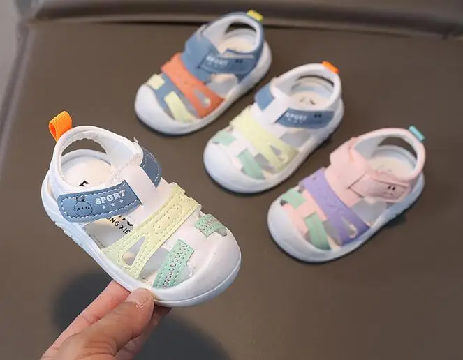 Children Casual Breathable Infant Running Sneakers Boys Kids Mesh Breathable Anti-Slip Walking Toddler Non-Slip Soft Soled Shoes