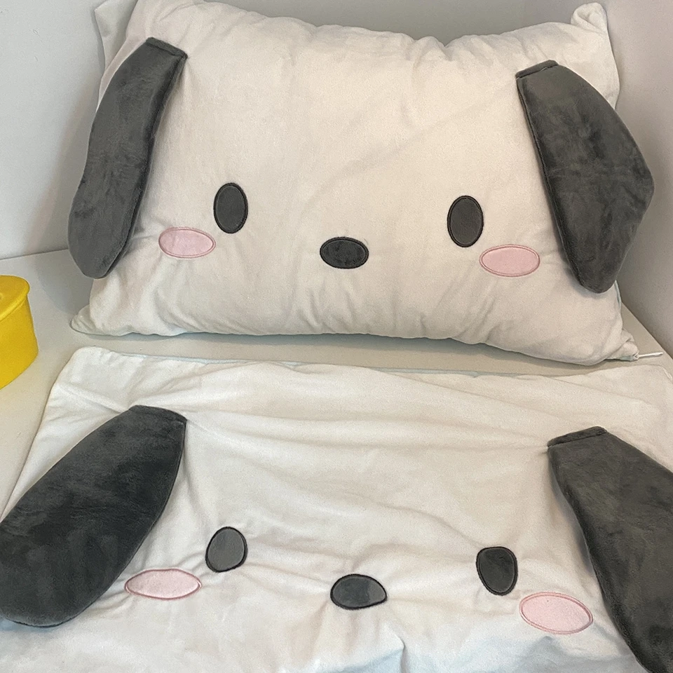 Pochacco 베개 케이스 사랑스러운 일본식 베개 커버 백 쿠션 던지기 베개 베개 케이스 침대 홈 장식 선물 소녀