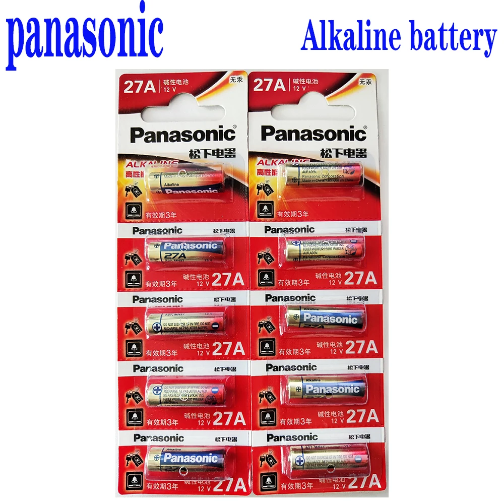 Piles Alcaline 12V LR27A 27A A27 MN27 GP27A à l'unité ou par lot - Livr Gratuite