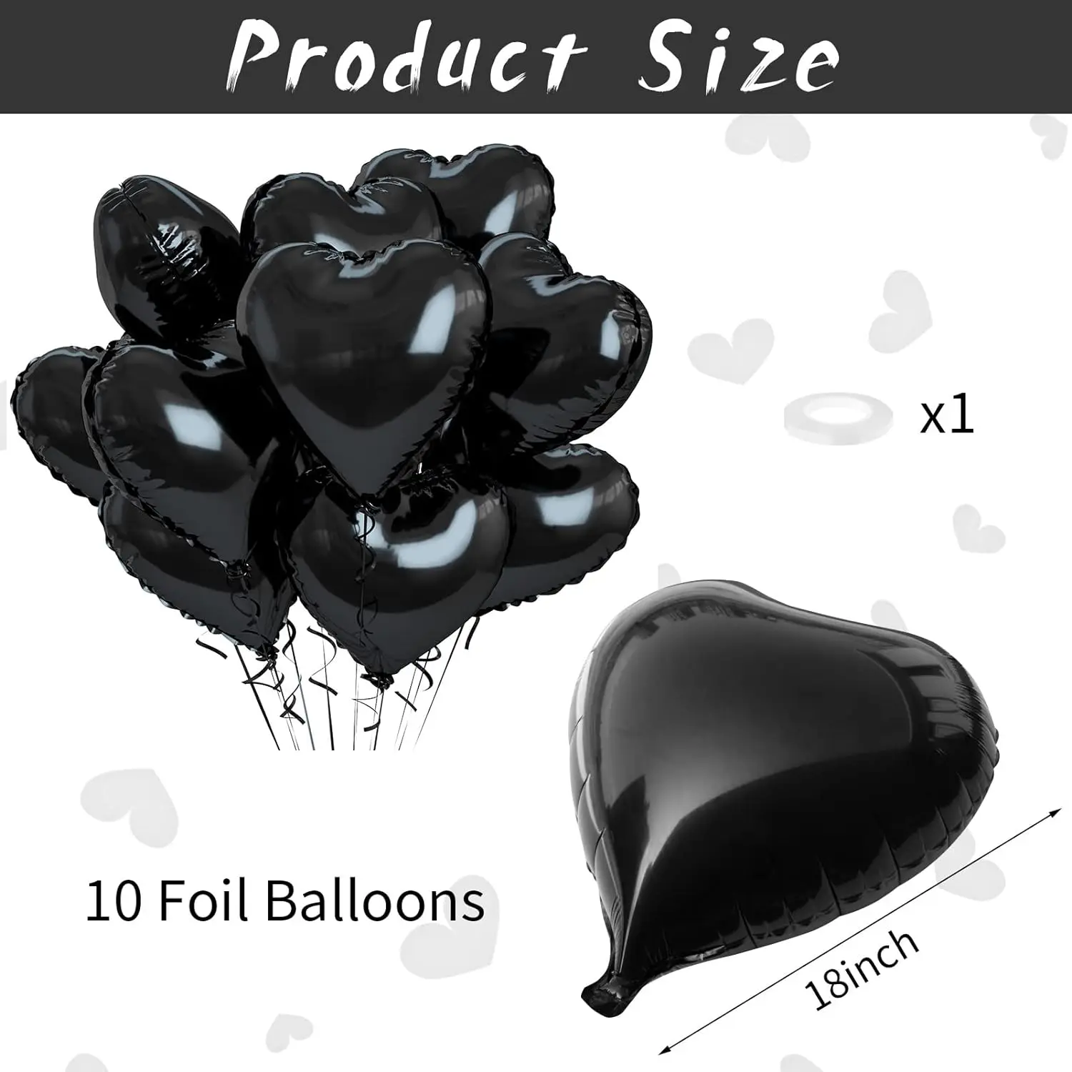 Aluminum Film Balloon 10pcs 18 inch love decoration for Valentine's Day wedding and wedding room
