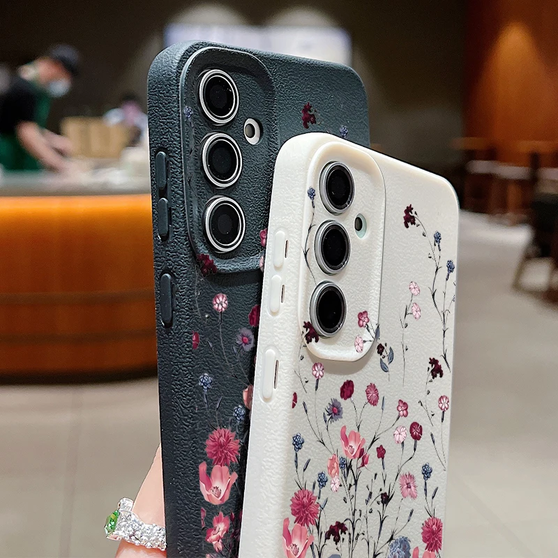Elegant Purple Flower Phone Case - Artistic Floral Design Cover