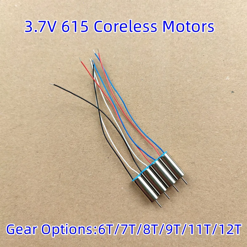 

615 Coreless Motors 6x15mm for FPV Brushed DIY Quadcopter Drone Spare Parts With Gear 6T 7T 8T 9T 11T 12T