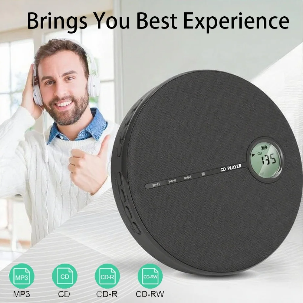 무선 휴대용 CD 플레이어, MP3 USB 재생 지원, CD/CD-R/CD-RW 지원, 내장 스테레오 스피커, 1.2W 출력