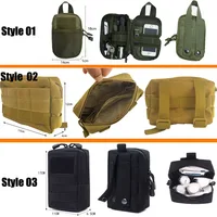 Outdoor Molle Bag Tactical Medical First Aid Bag Molle Utility EDC Waist Pack Phone Holder Pouch Camping Hunting Tools Pack 2