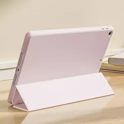 Versatile Three - Fold PU Protective Tablet Shell for iPad 10th - 11th A16 (Pink)