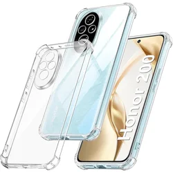 Shockproof Silicone Ultra - Thin Clear Back Cover for Honor 50 Lite