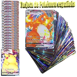 Cartes Pokemon en espagnol, un ciel en évolution Vmax Charizard Pikachu, jeu de société holographique, carte à collectionner, cadeau pour enfants, nouvelle collection 