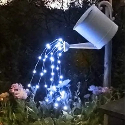 정원용 태양광 LED 조명, 야외 3*3 방수 커튼 조명, 태양 전지 패널, 구리 와이어, 화환, 정원 장식 5