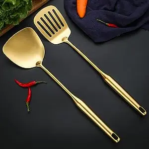 Gold Stainless Steel Kitchen Utensil Set