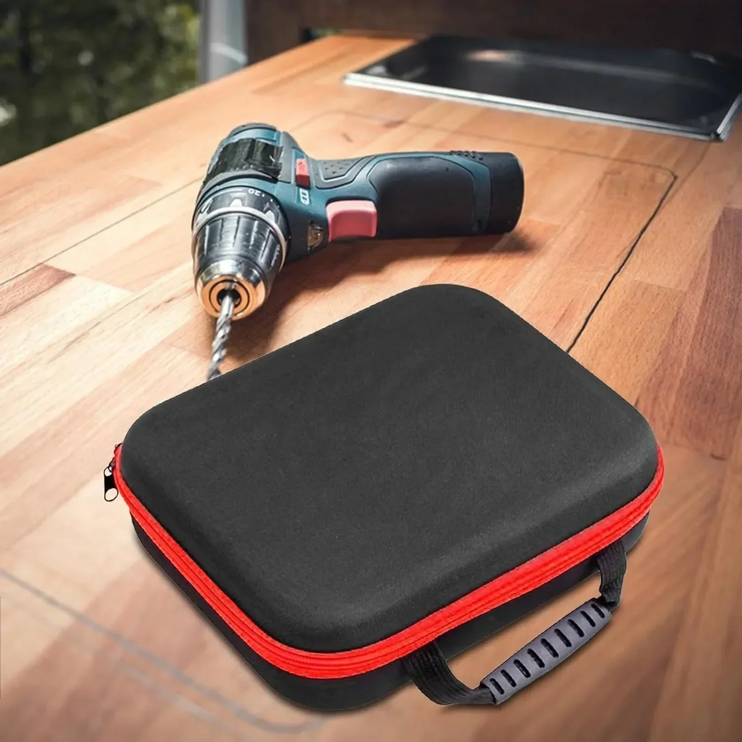 Drill tote bag Portable electrician hardware toolbox Pliers wrench tote bag Large capacity storage tool bag