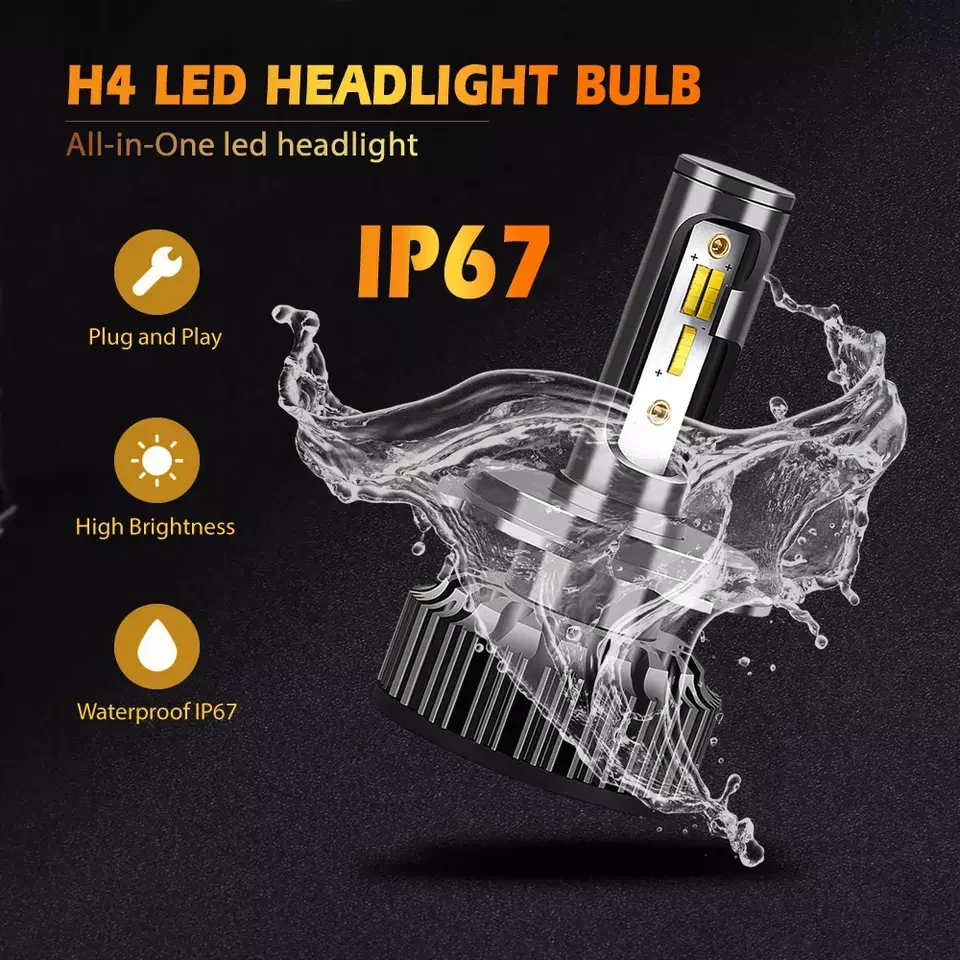 Heyword H4 LED H7 3 Color Changing Car Headlights Fog Lights 3000K 4500K 6500K Flash 80W Auto Lights 2 PCS H1 H3 H11 9005 H13 led car lights led lights led headlights led car headlights car headlamps