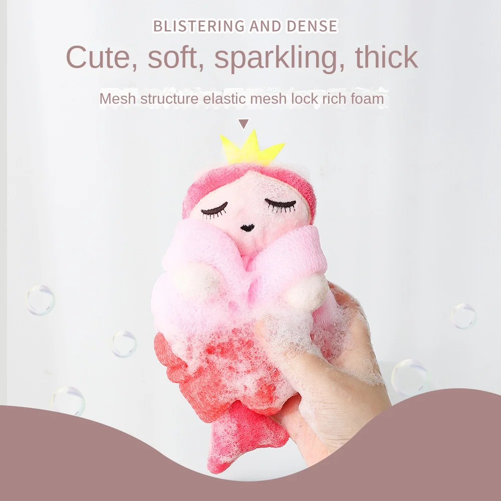 

1pc Soft Mesh Bath Sponge Balls Nylon Cleaning Brush Shower Puff Body Cleaner Exfoliating Scrubbers Bath Ball Bathroom Supplies