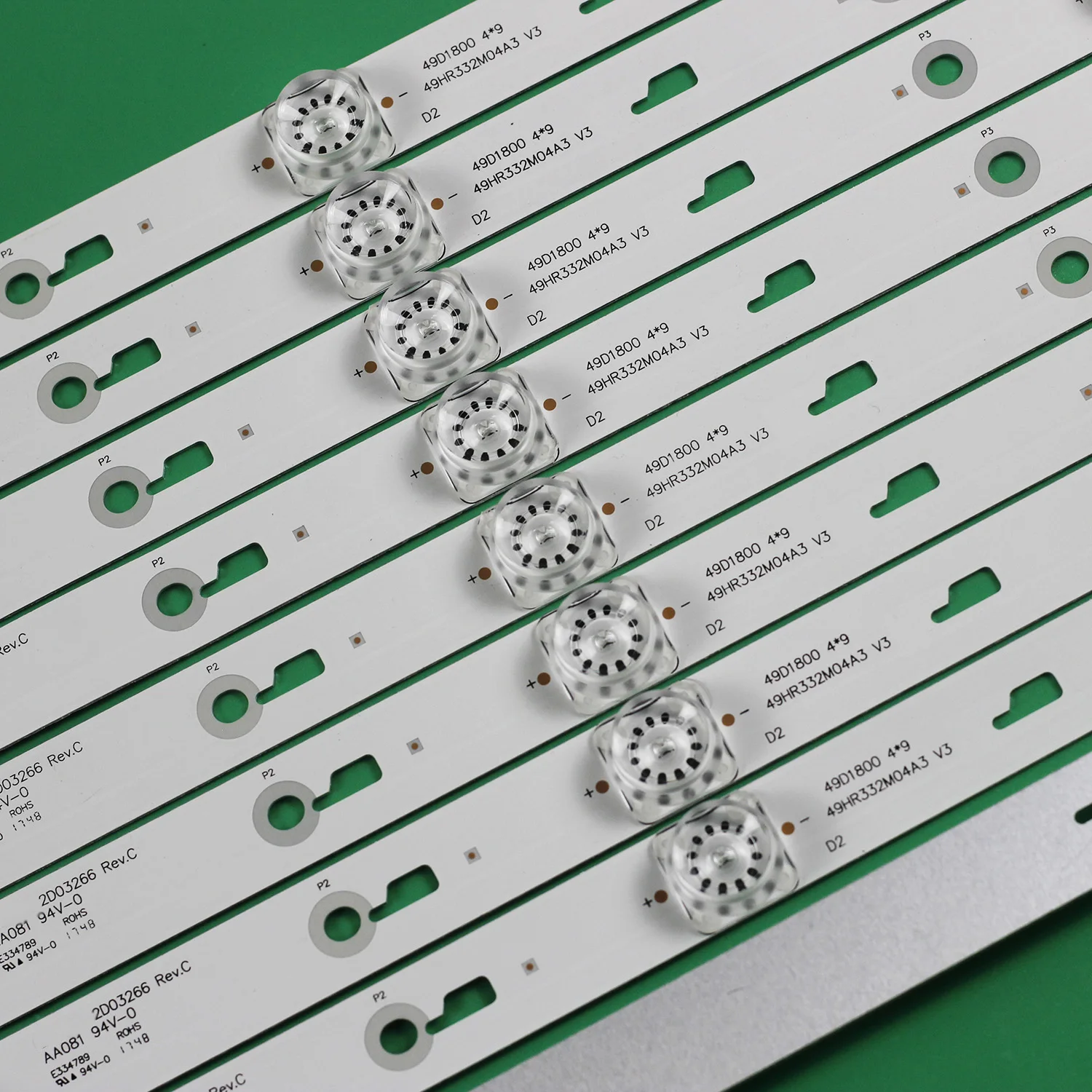 LED Backllight For TCL_ODM_49D1800 4X9_3030 49HR332M04A3 V3 4C