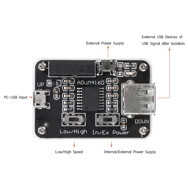 Isolatore USB Isolatore 1500V Modulo ADUM3160 Scheda Di